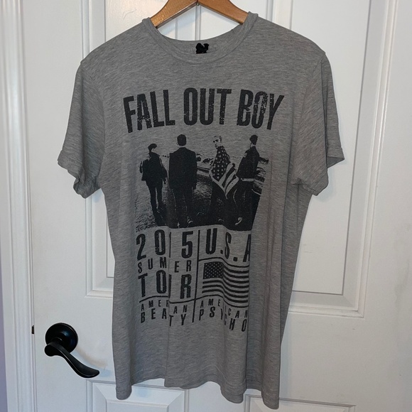 Fall Out Boy Summer Tour T-Shirt – 2015 – Gray – Medium - Picture 8 of 11